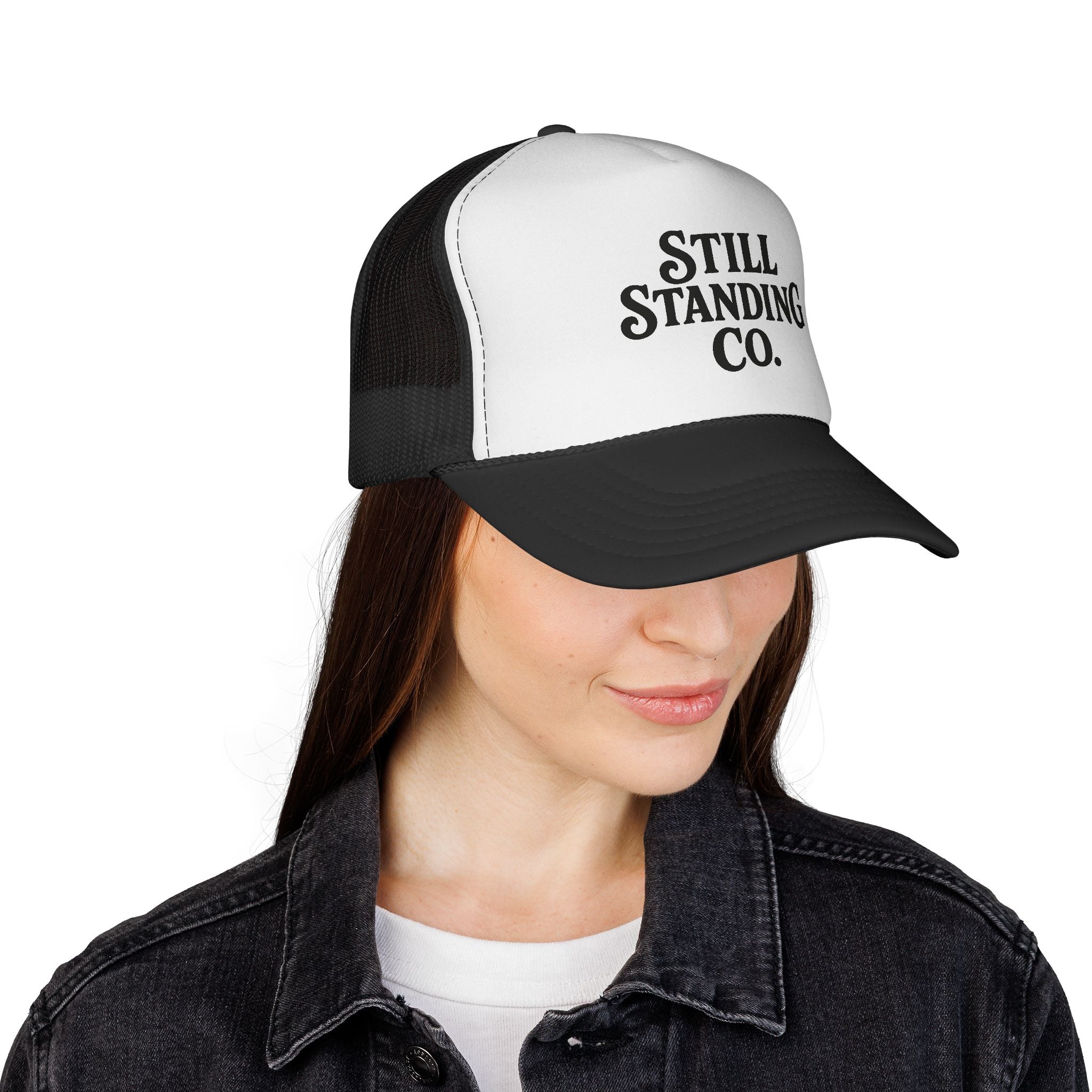Still Standing Co. Trucker Hat – Vintage Retro Mesh Baseball Cap
