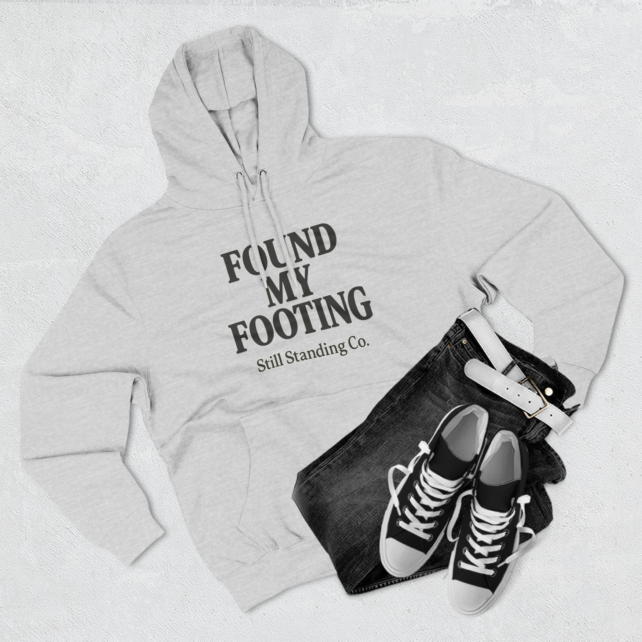 Found My Footing Hoodie — "Found My Footing" Inspirational Fleece Hoodie