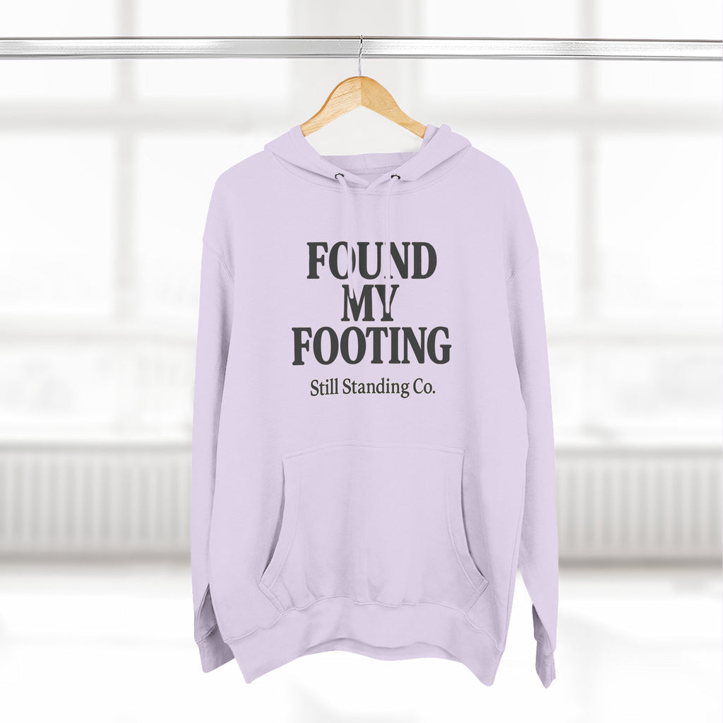Found My Footing Hoodie — "Found My Footing" Inspirational Fleece Hoodie