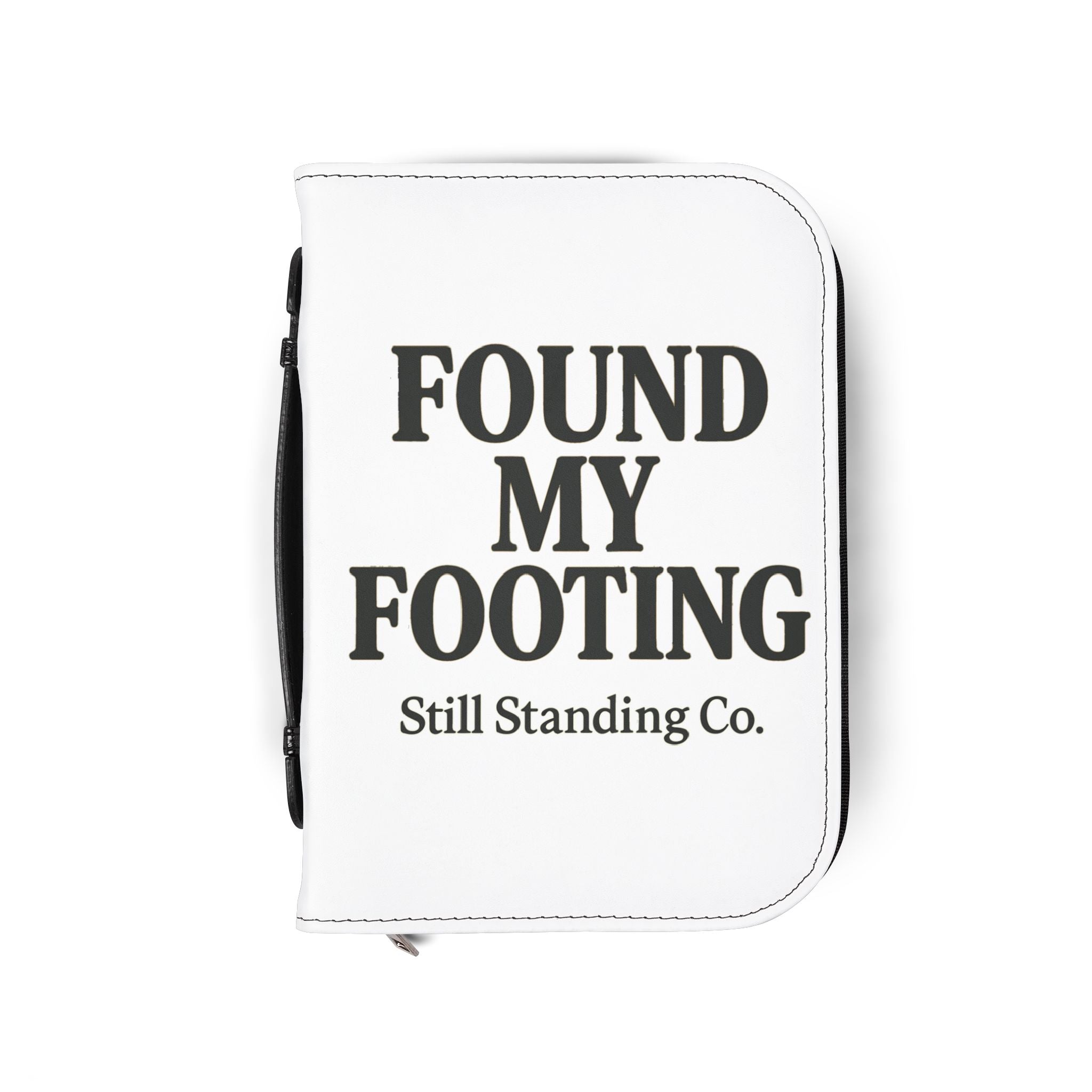 Bible Cover — "Found My Footing" Zippered Bible Case (Still Standing Co.)