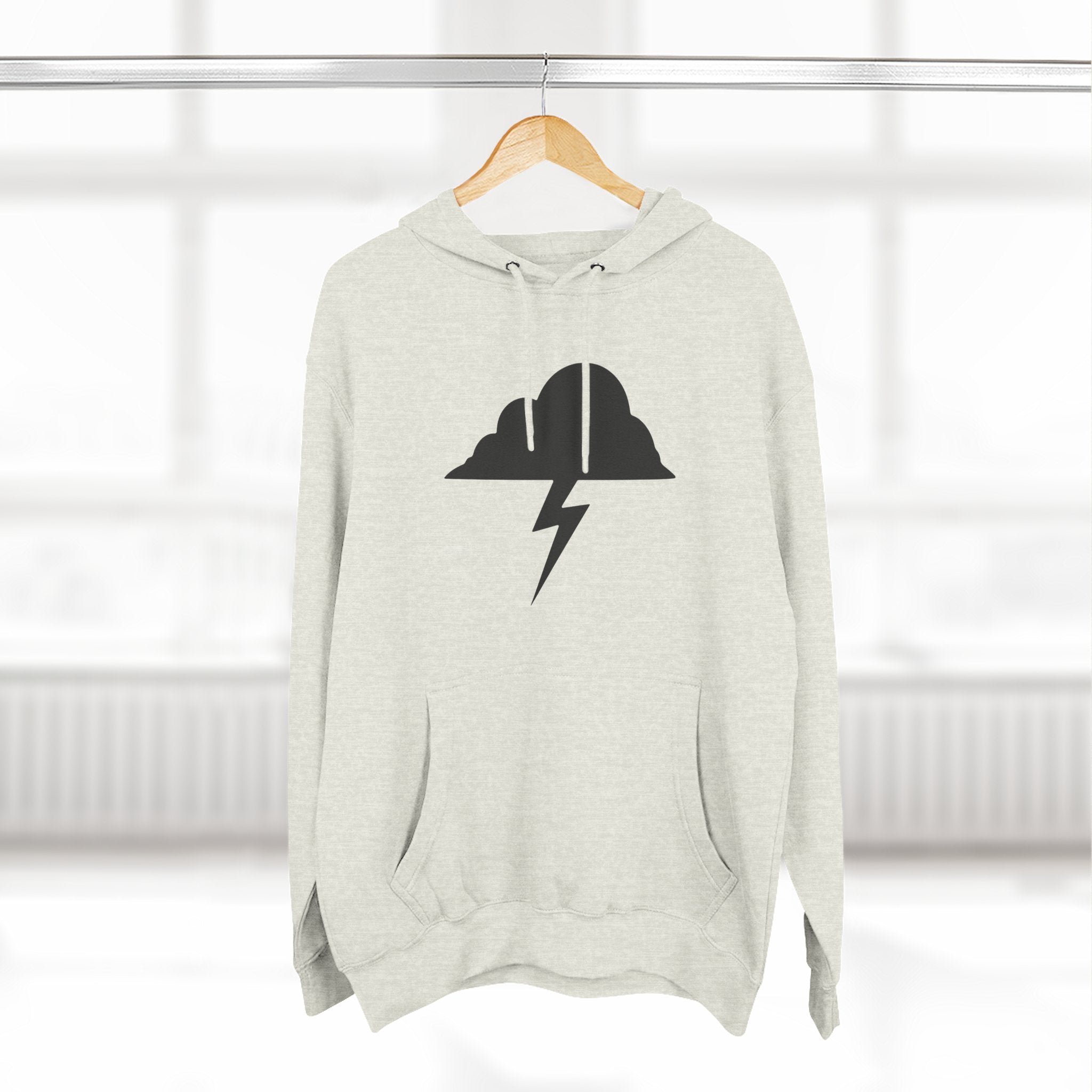 Hoodie - Built After the Storm Lightning Cloud Graphic