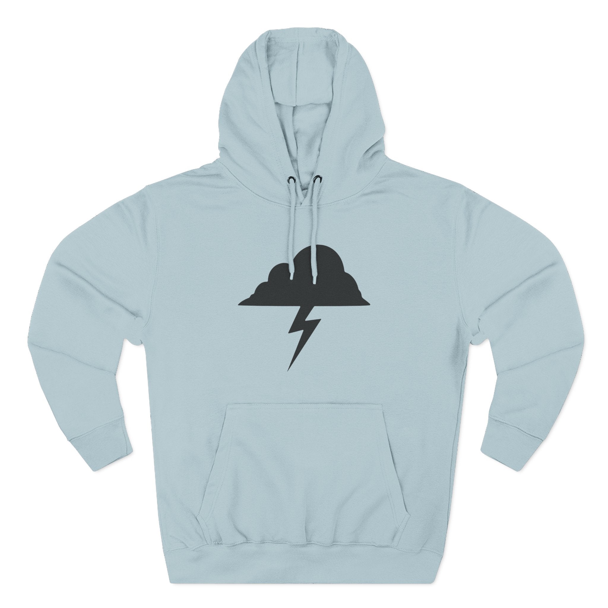 Hoodie - Built After the Storm Lightning Cloud Graphic