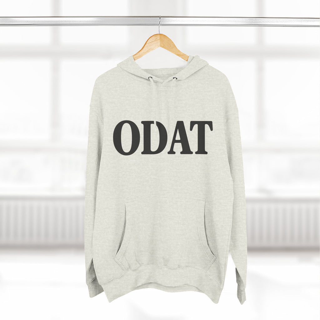 ODAT Hoodie — Minimalist Text Graphic Fleece Pullover