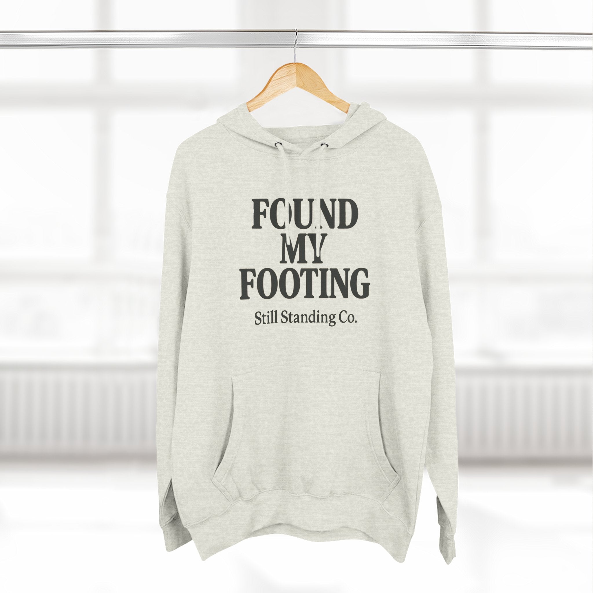 Found My Footing Hoodie — "Found My Footing" Inspirational Fleece Hoodie