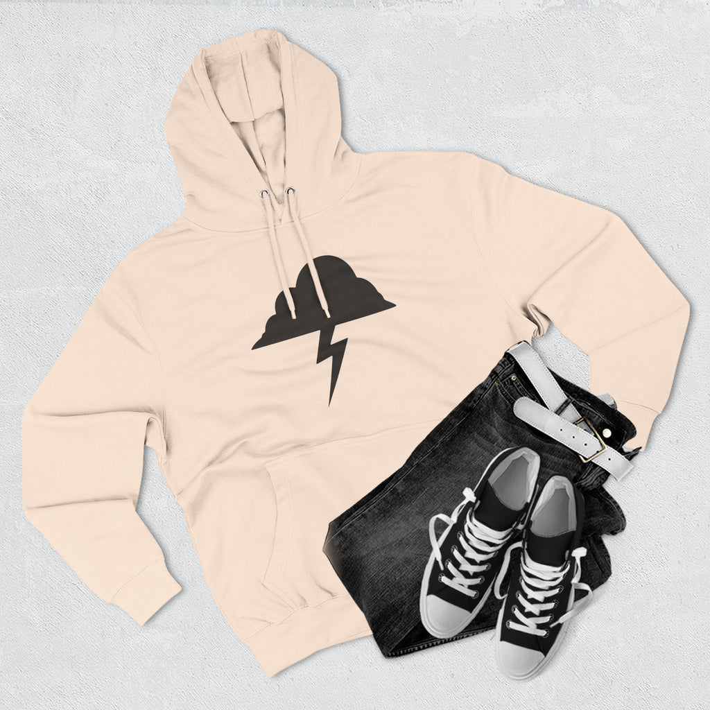 Hoodie - Built After the Storm Lightning Cloud Graphic