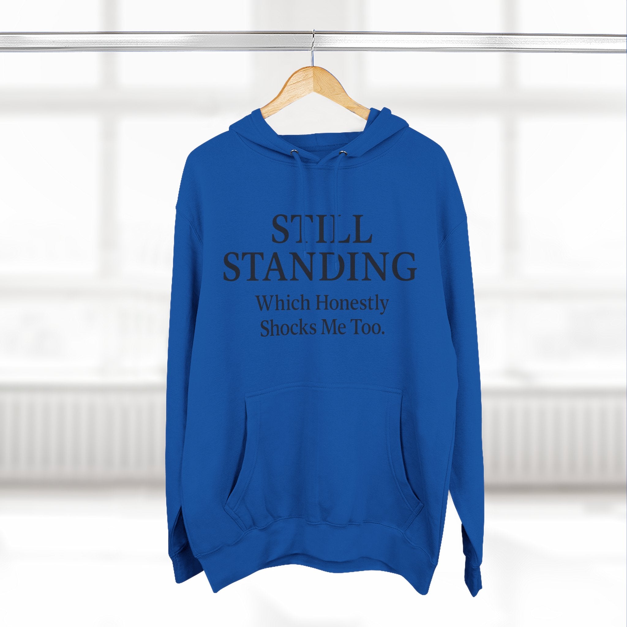 Hoodie - "Still Standing" Inspirational Fleece Hoodie