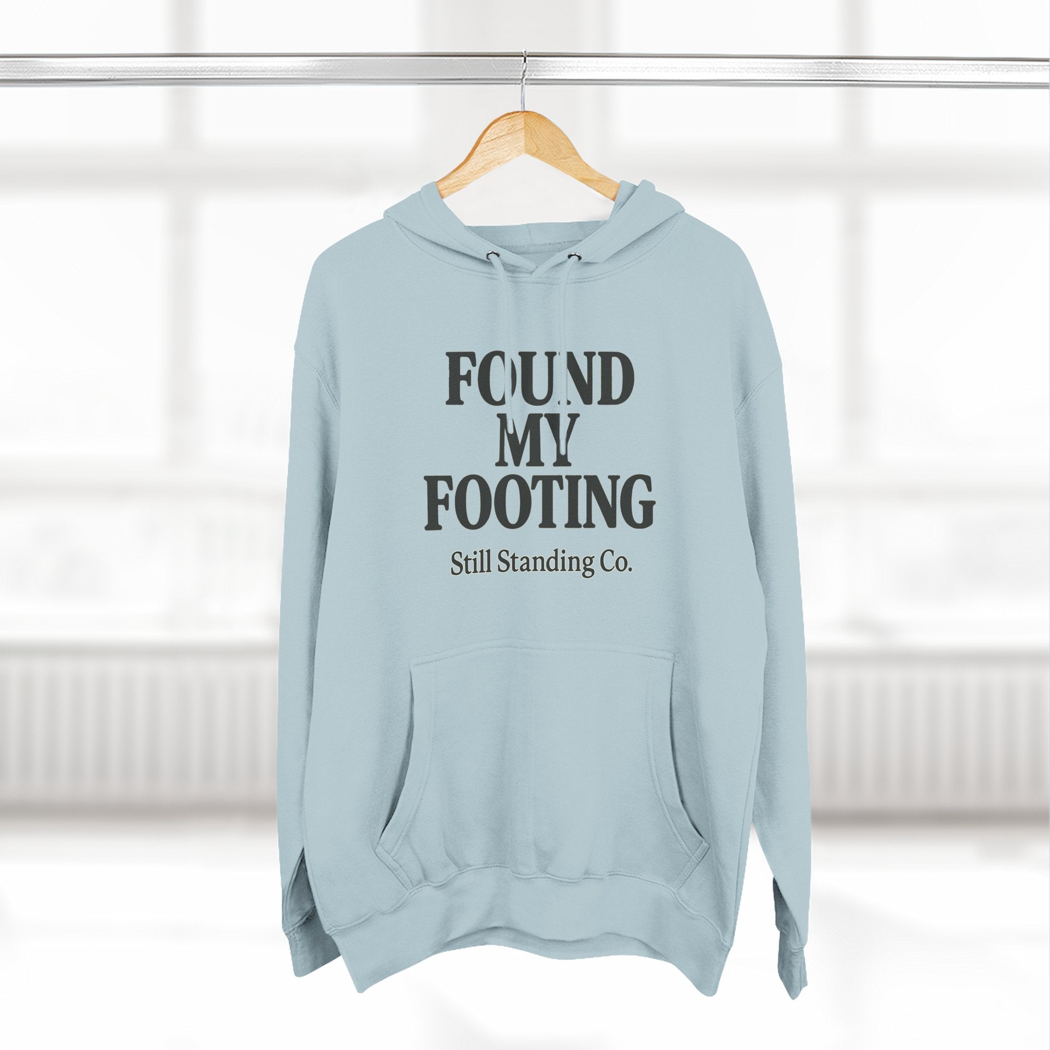 Found My Footing Hoodie — "Found My Footing" Inspirational Fleece Hoodie