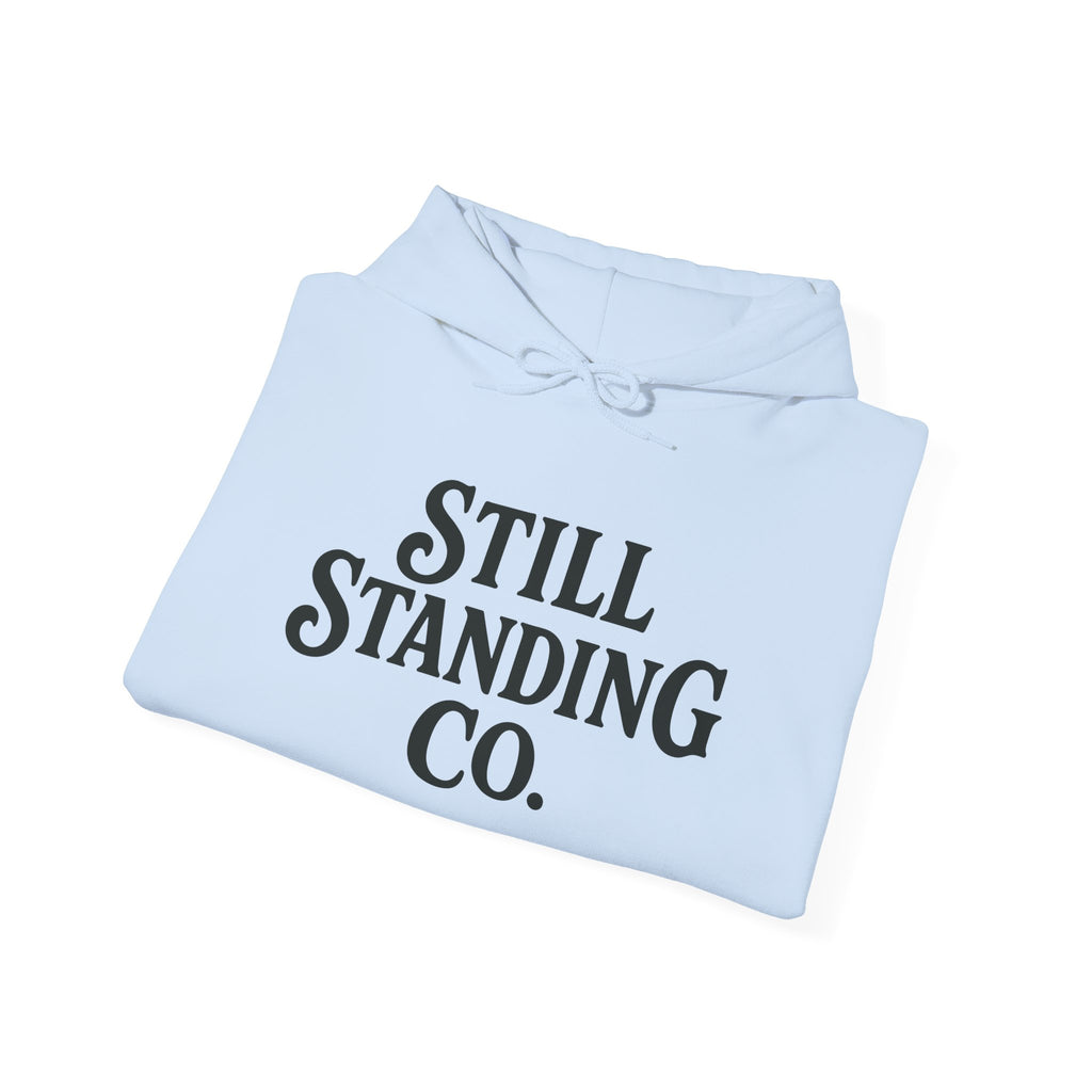 Still Standing Co. Hoodie — Inspirational Vintage Logo Hooded Sweatshirt
