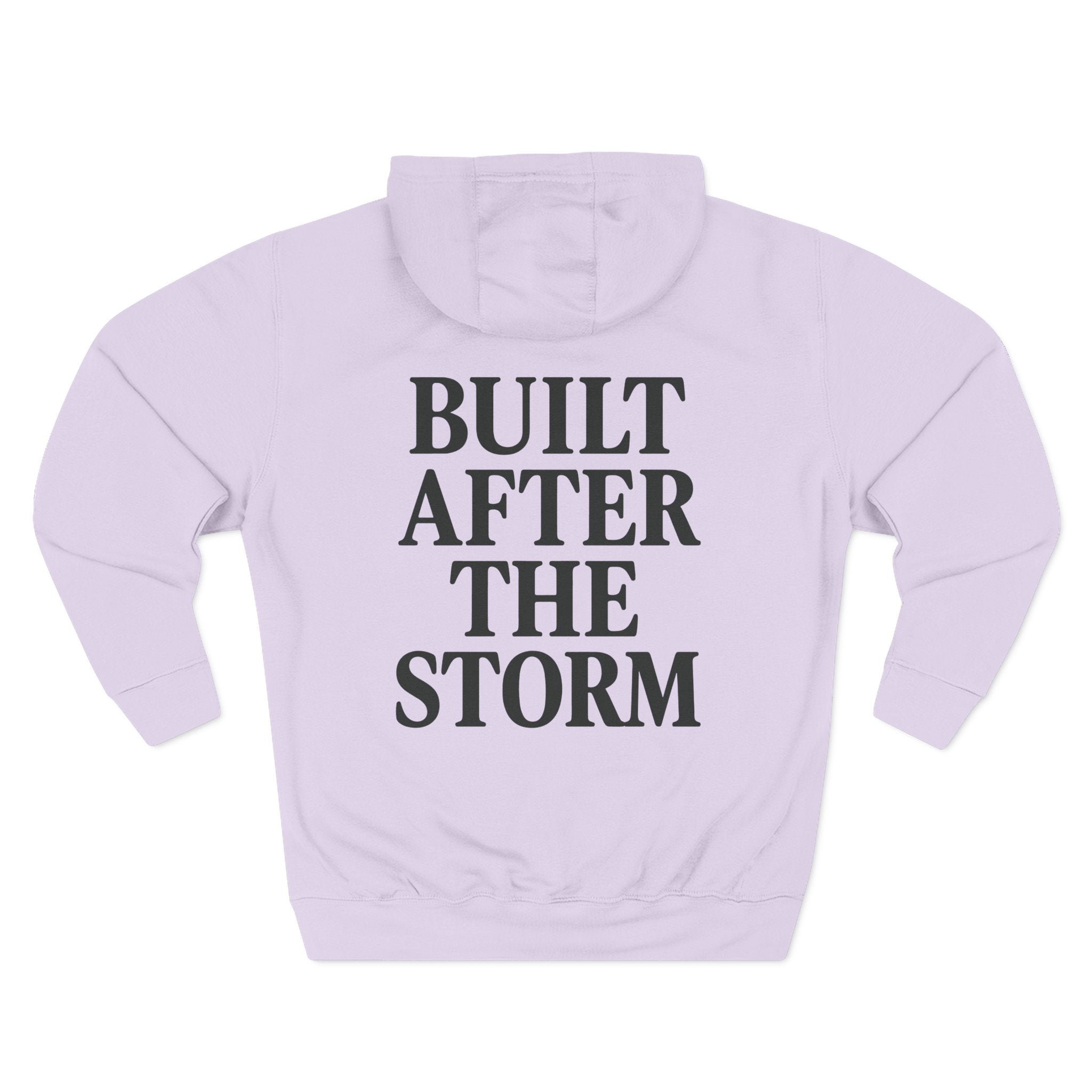 Hoodie - Built After the Storm Lightning Cloud Graphic