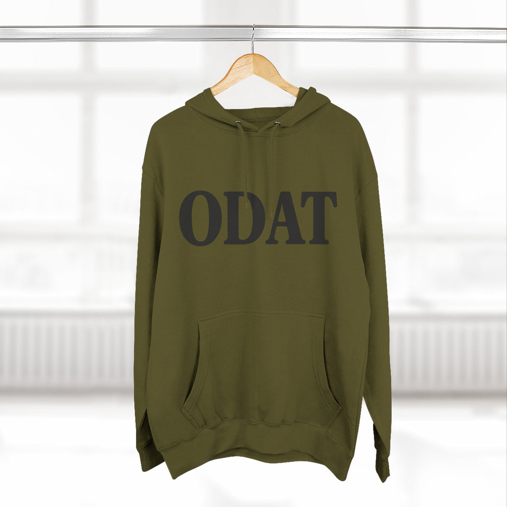 ODAT Hoodie — Minimalist Text Graphic Fleece Pullover
