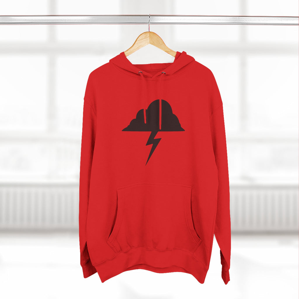 Hoodie - Built After the Storm Lightning Cloud Graphic