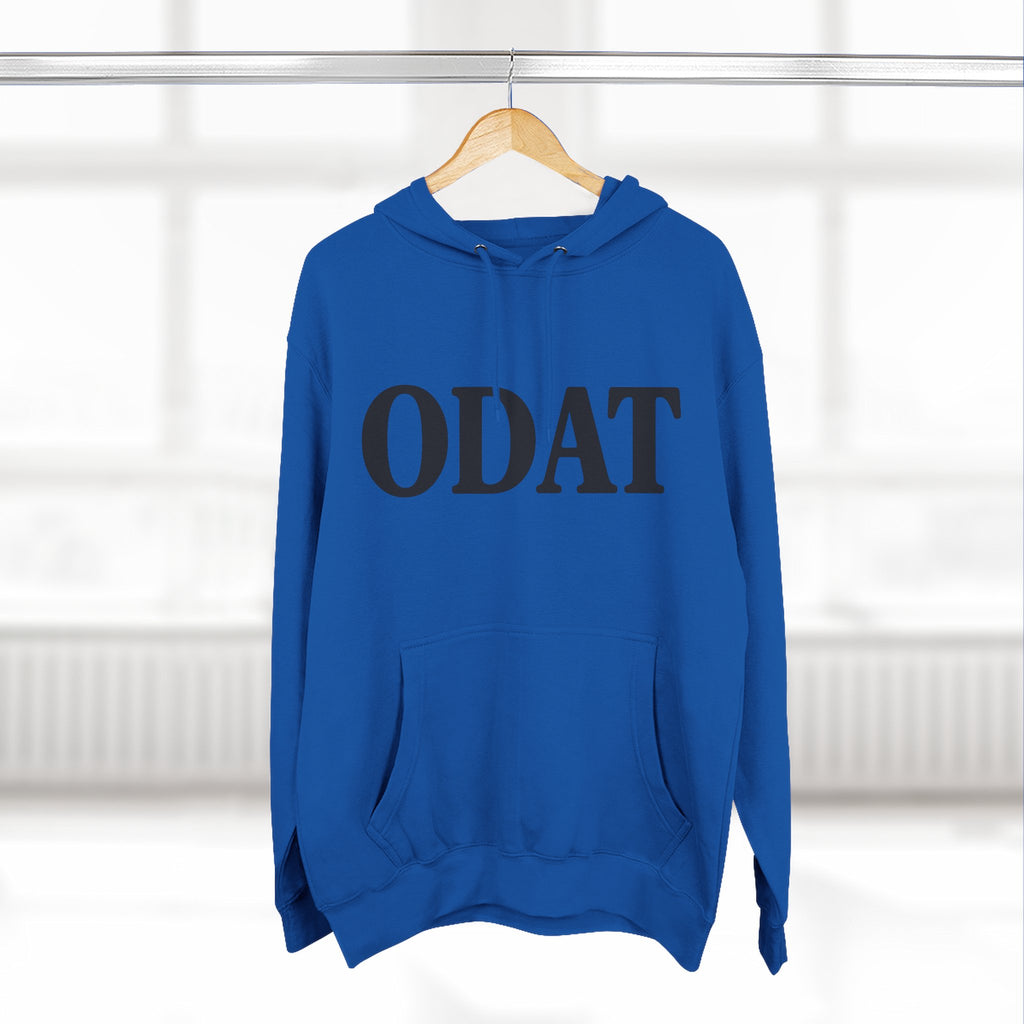 ODAT Hoodie — Minimalist Text Graphic Fleece Pullover