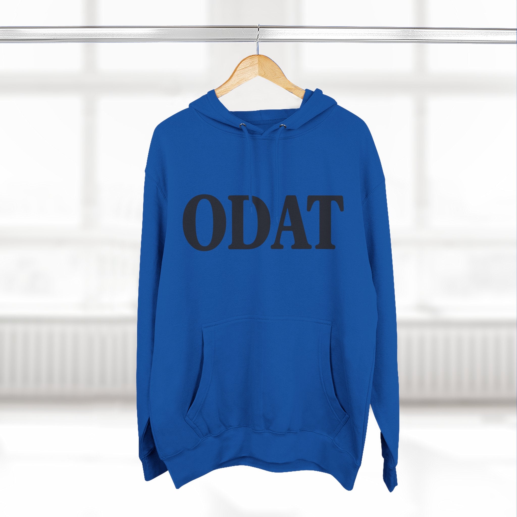 ODAT Hoodie — Minimalist Text Graphic Fleece Pullover