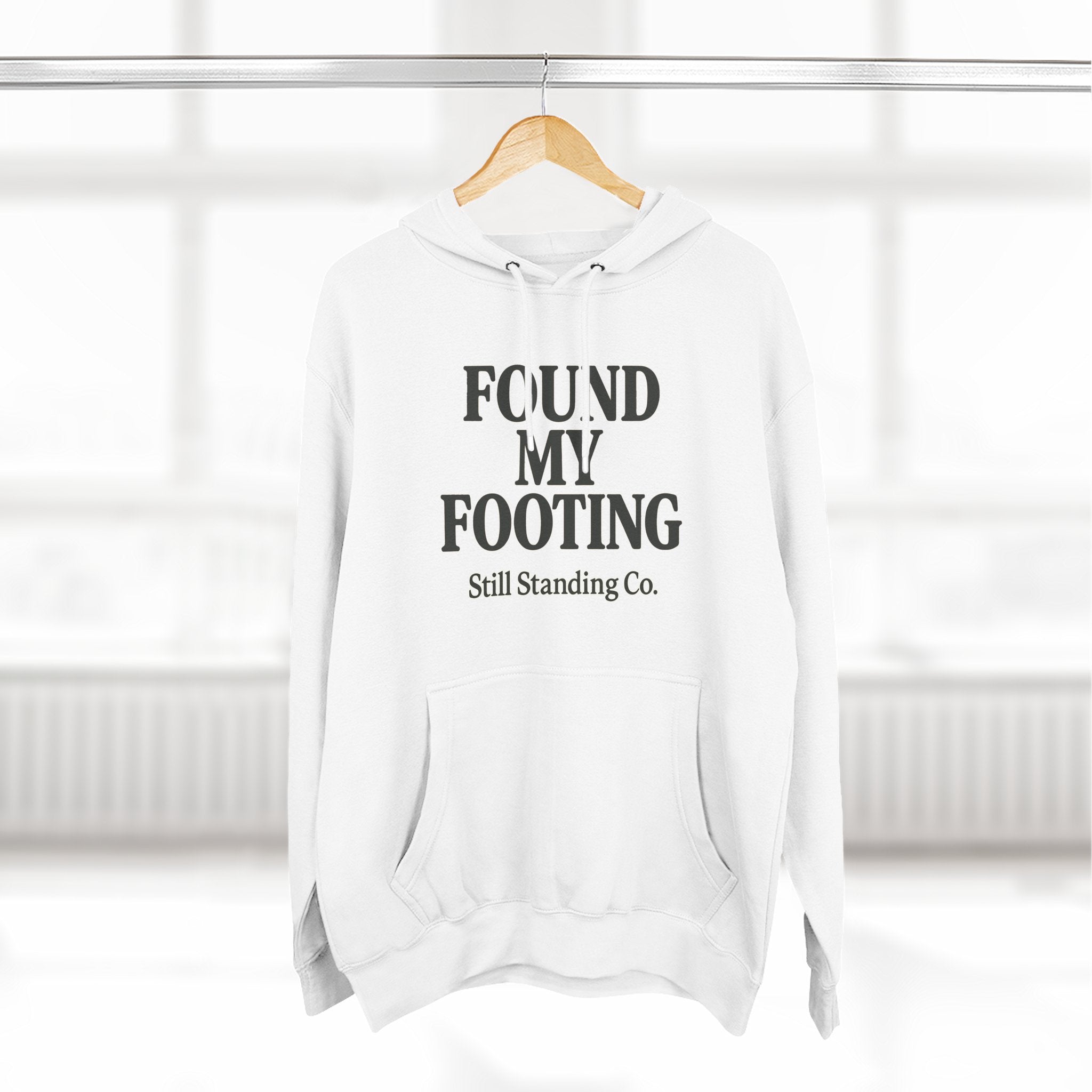 Found My Footing Hoodie — "Found My Footing" Inspirational Fleece Hoodie