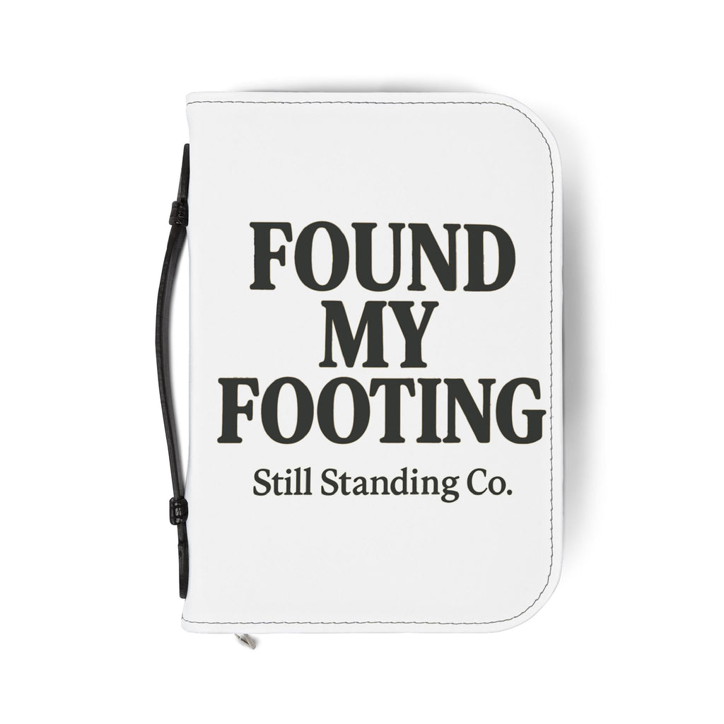 Bible Cover — "Found My Footing" Zippered Bible Case (Still Standing Co.)