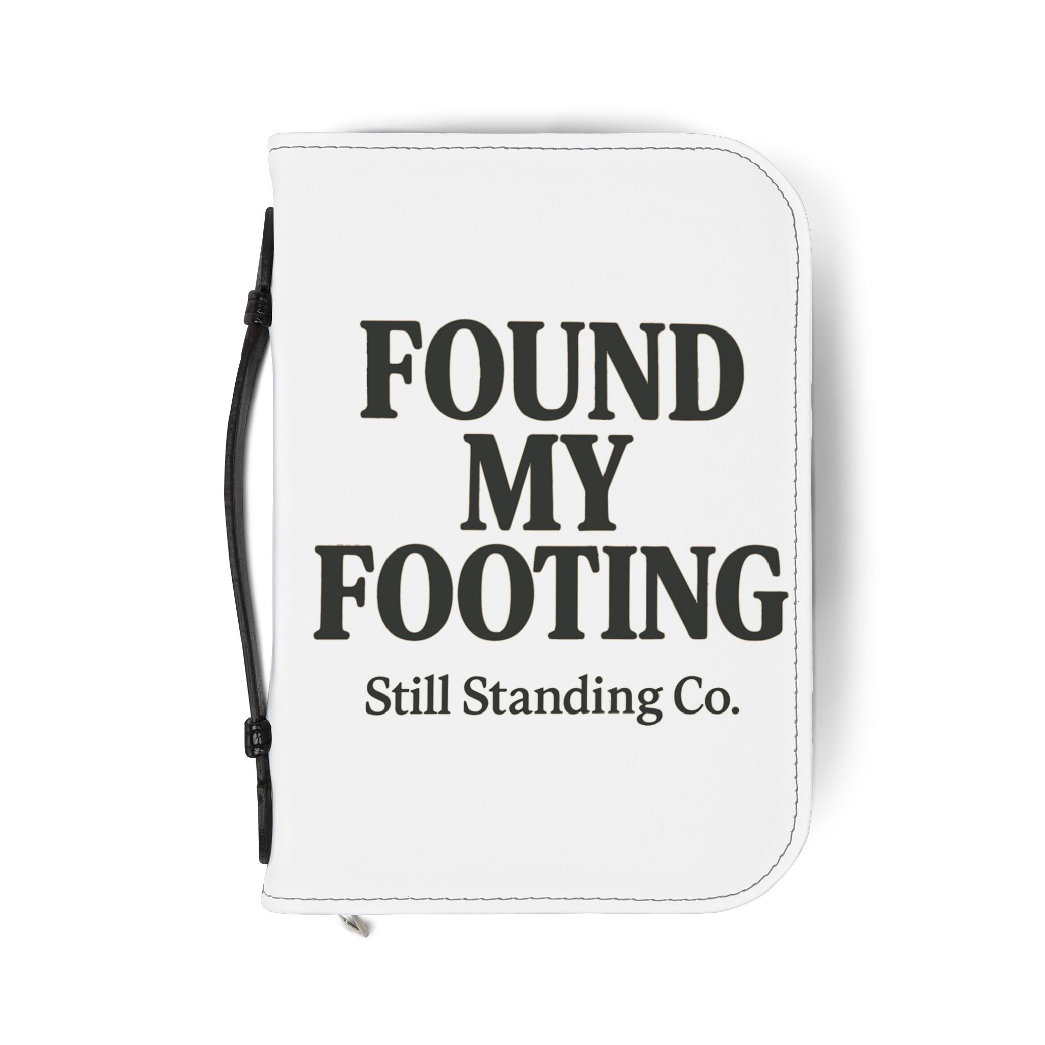 Bible Cover — "Found My Footing" Zippered Bible Case (Still Standing Co.)
