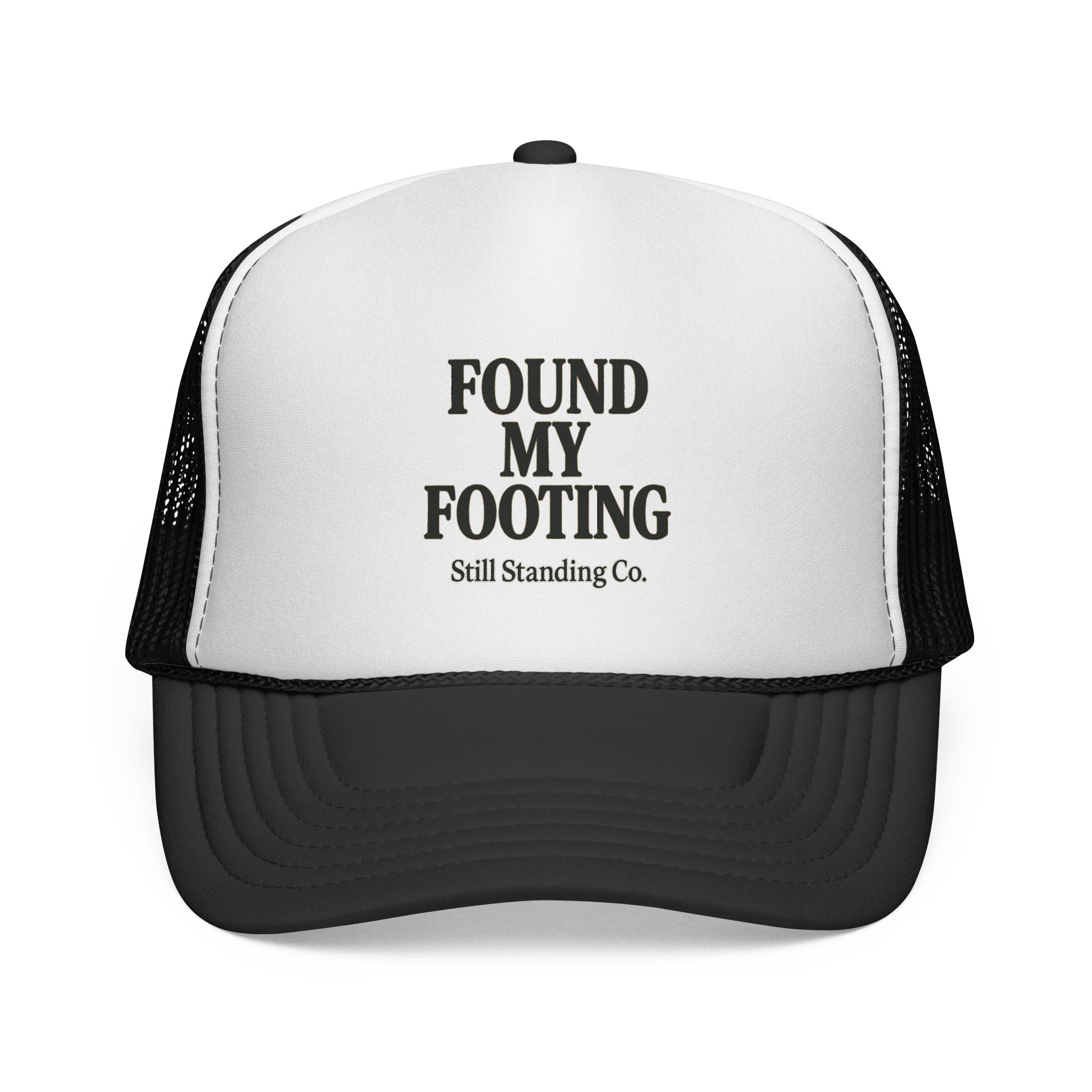 Trucker Cap – "Found My Footing" Vintage Mesh Hat (Still Standing Co.)