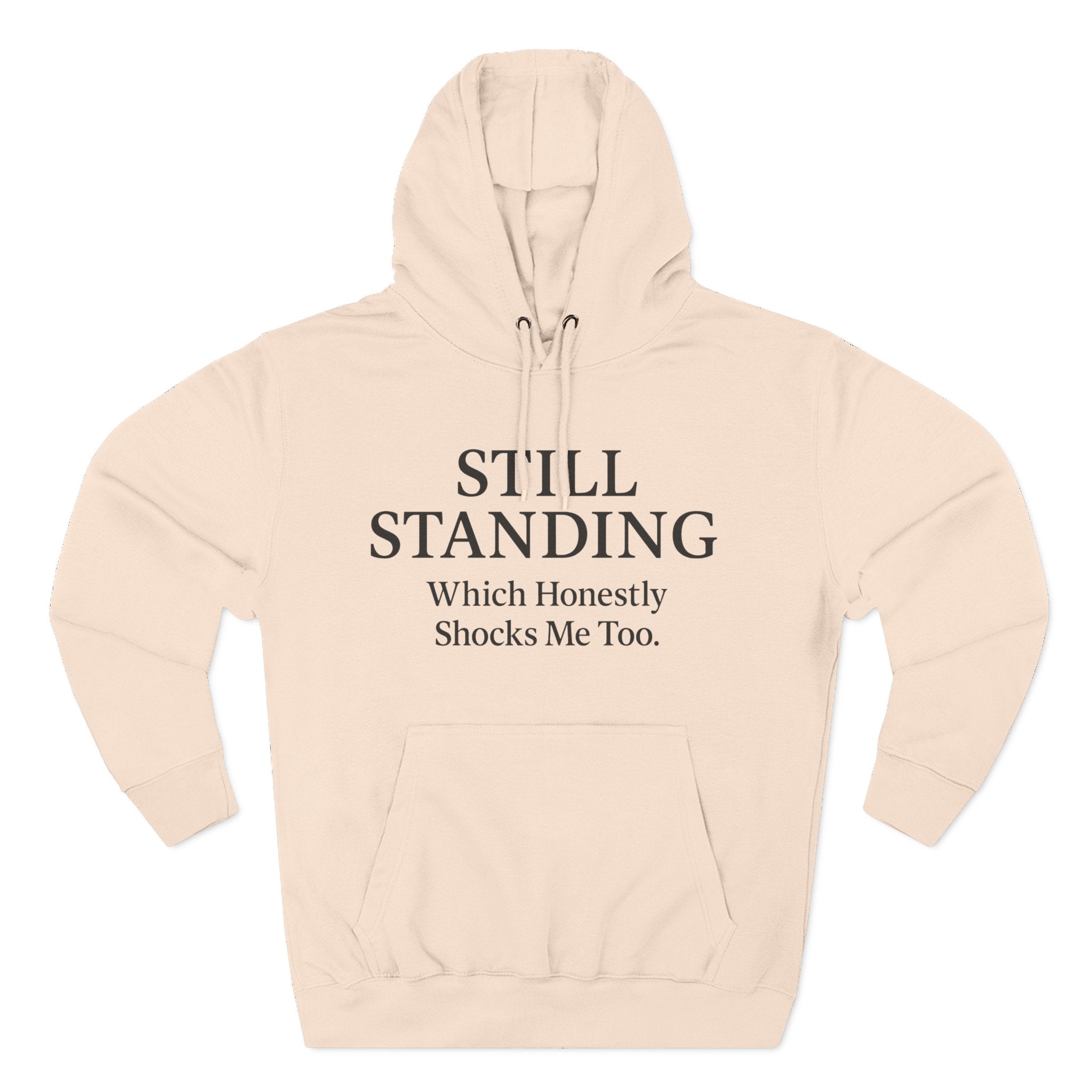 Hoodie - "Still Standing" Inspirational Fleece Hoodie