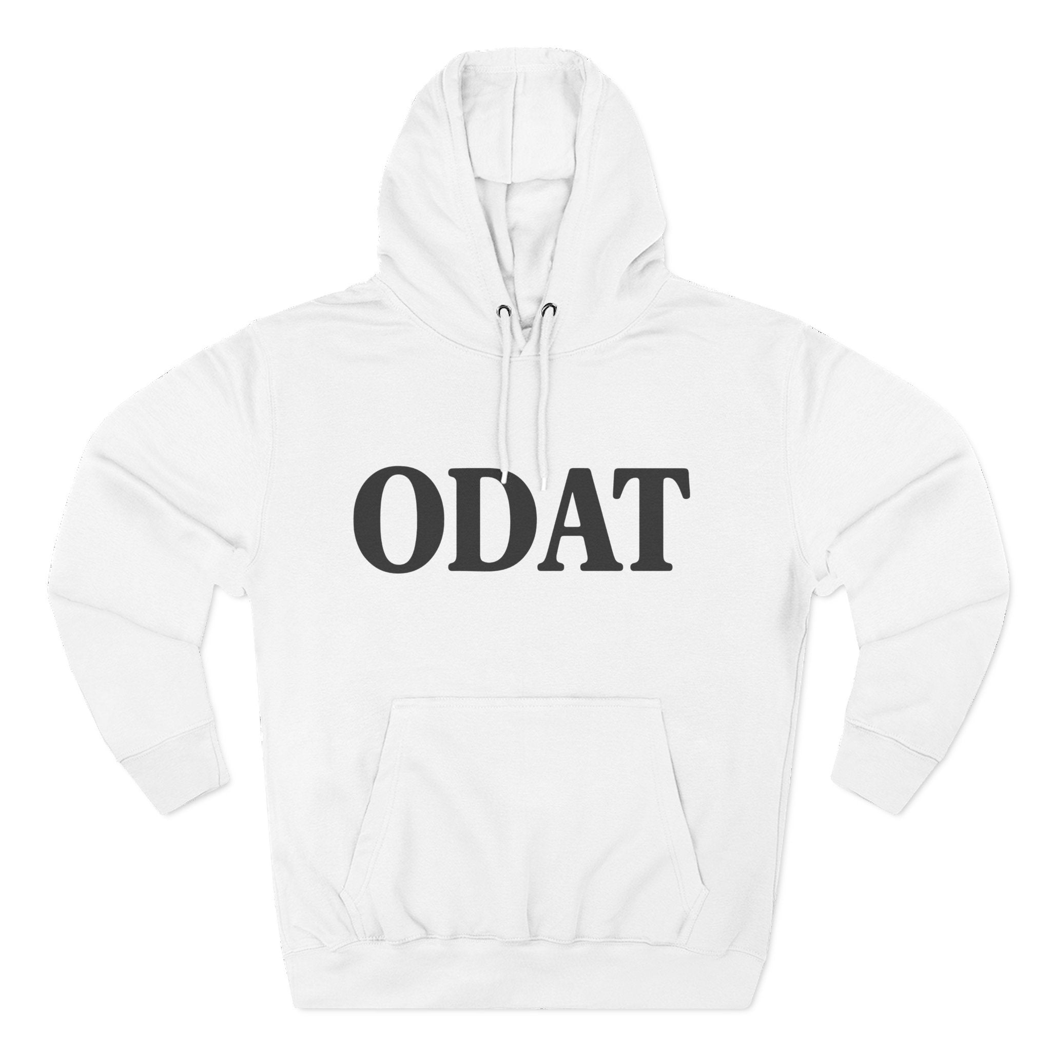 ODAT Hoodie — Minimalist Text Graphic Fleece Pullover