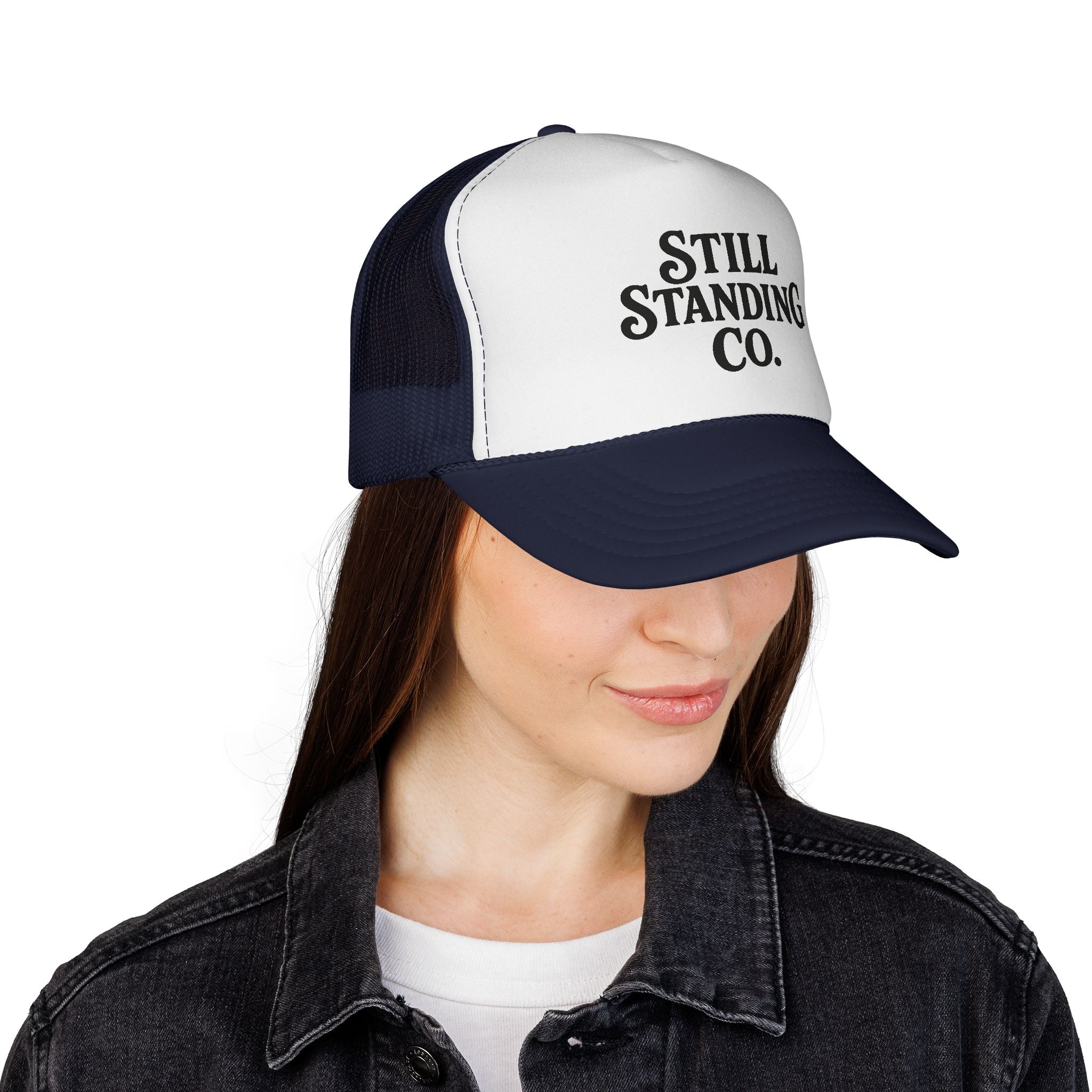 Still Standing Co. Trucker Hat – Vintage Retro Mesh Baseball Cap
