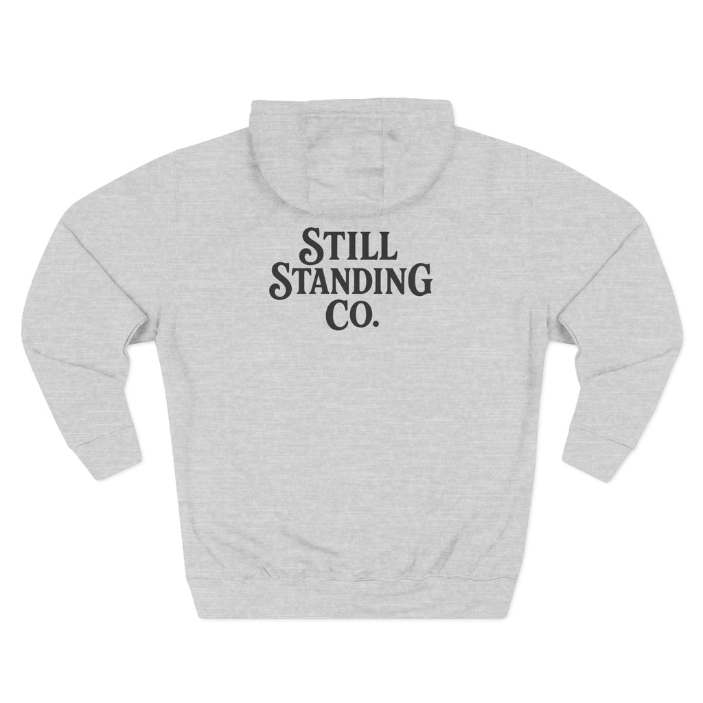 Hoodie - "Still Standing" Inspirational Fleece Hoodie