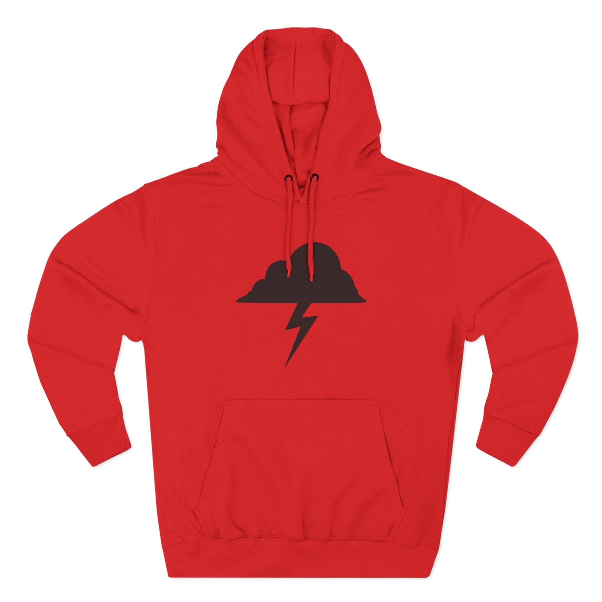 Hoodie - Built After the Storm Lightning Cloud Graphic