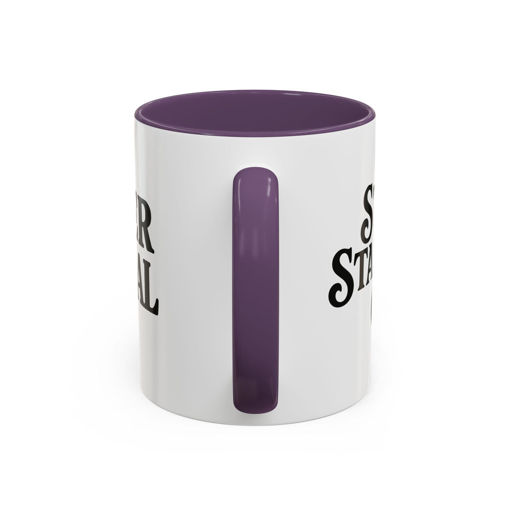 Sober & Feral Accent Coffee Mug — Funny Recovery Gift, 11/15oz Ceramic