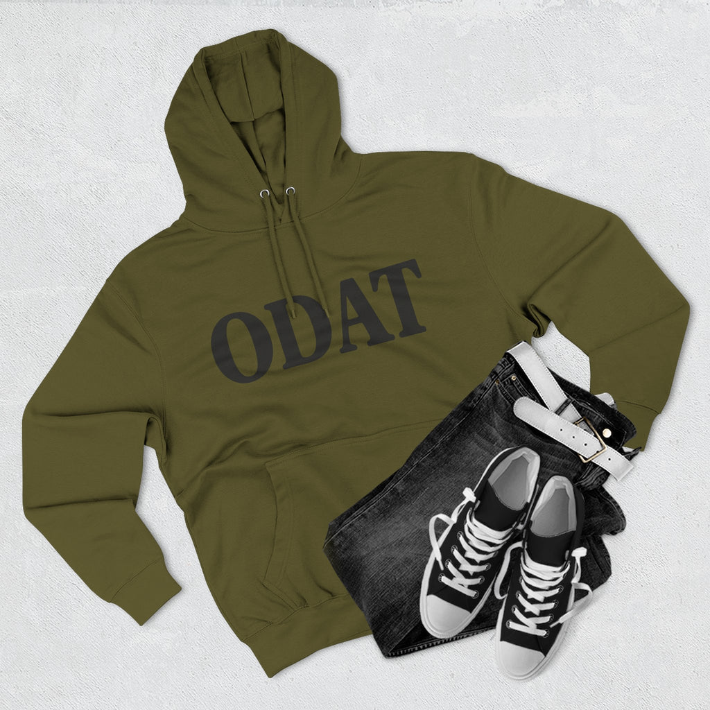 ODAT Hoodie — Minimalist Text Graphic Fleece Pullover