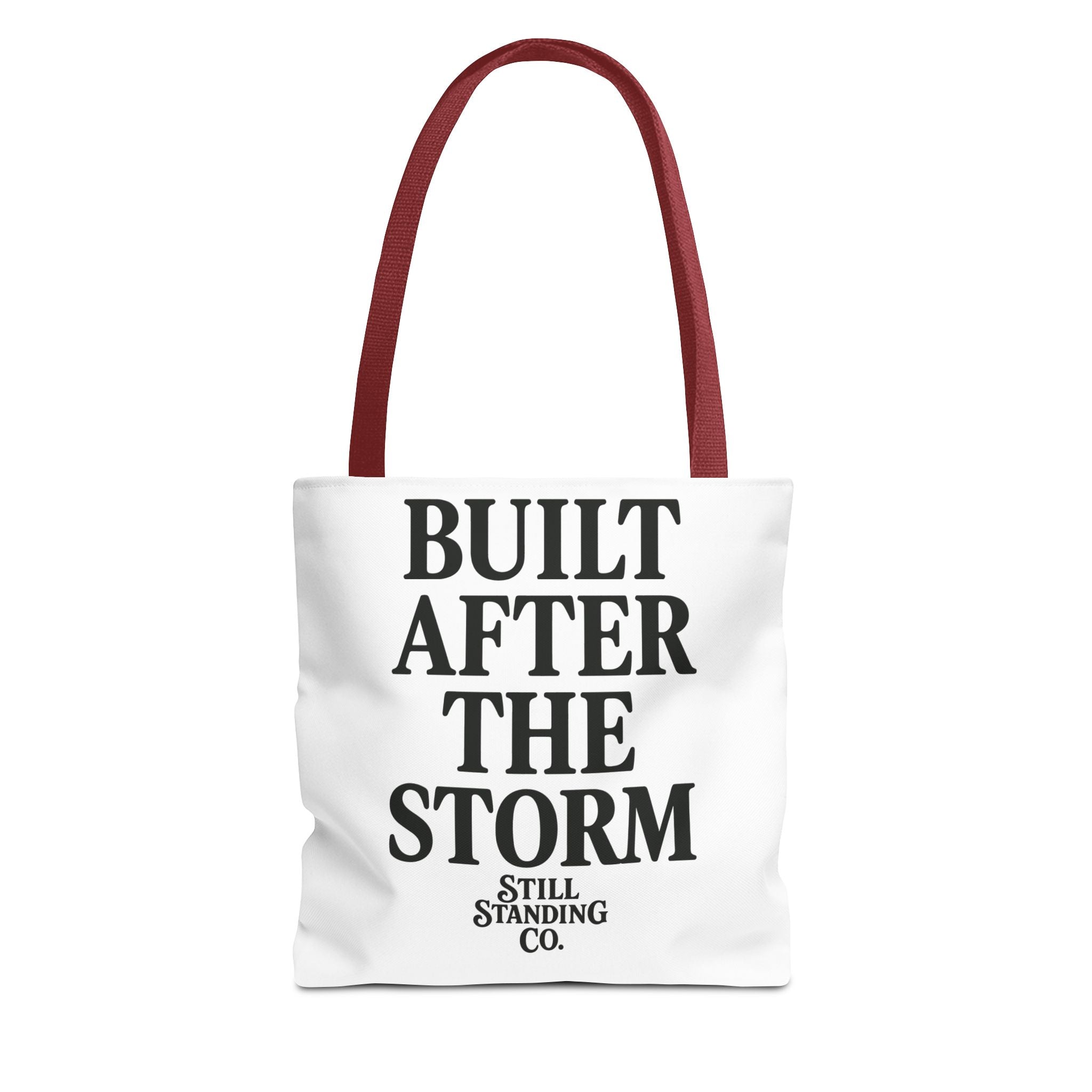 Built After the Storm Tote Bag – Inspirational Storm Cloud Graphic Tote