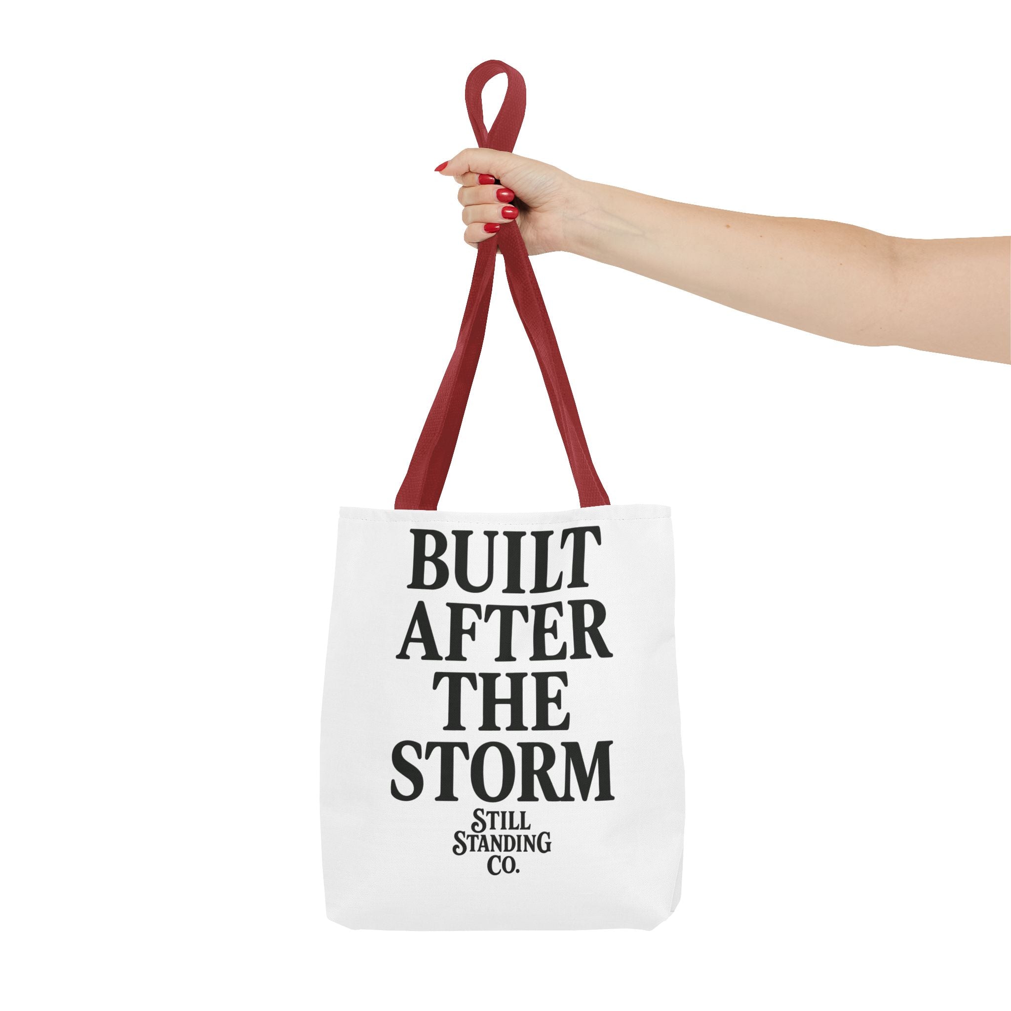Built After the Storm Tote Bag – Inspirational Storm Cloud Graphic Tote