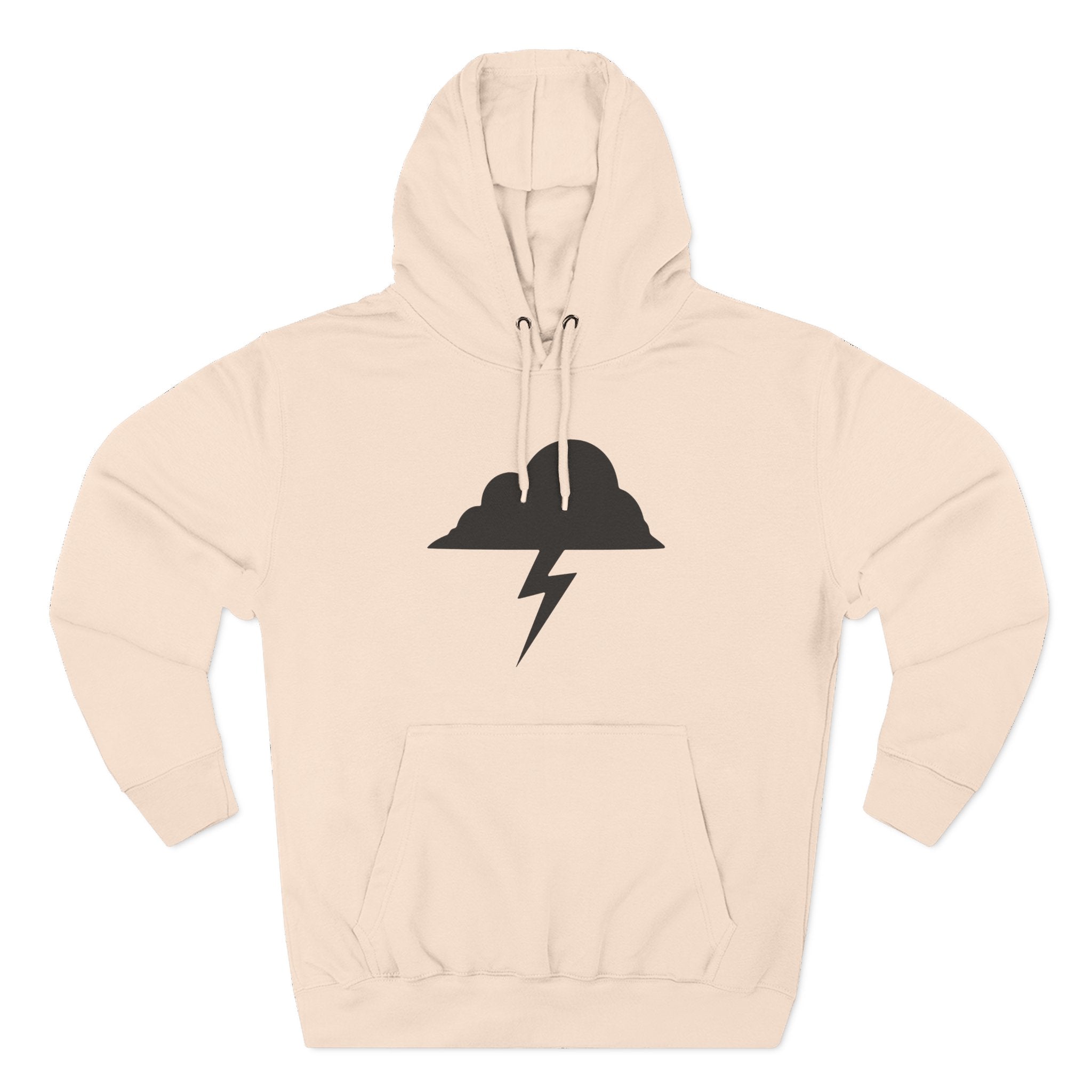 Hoodie - Built After the Storm Lightning Cloud Graphic