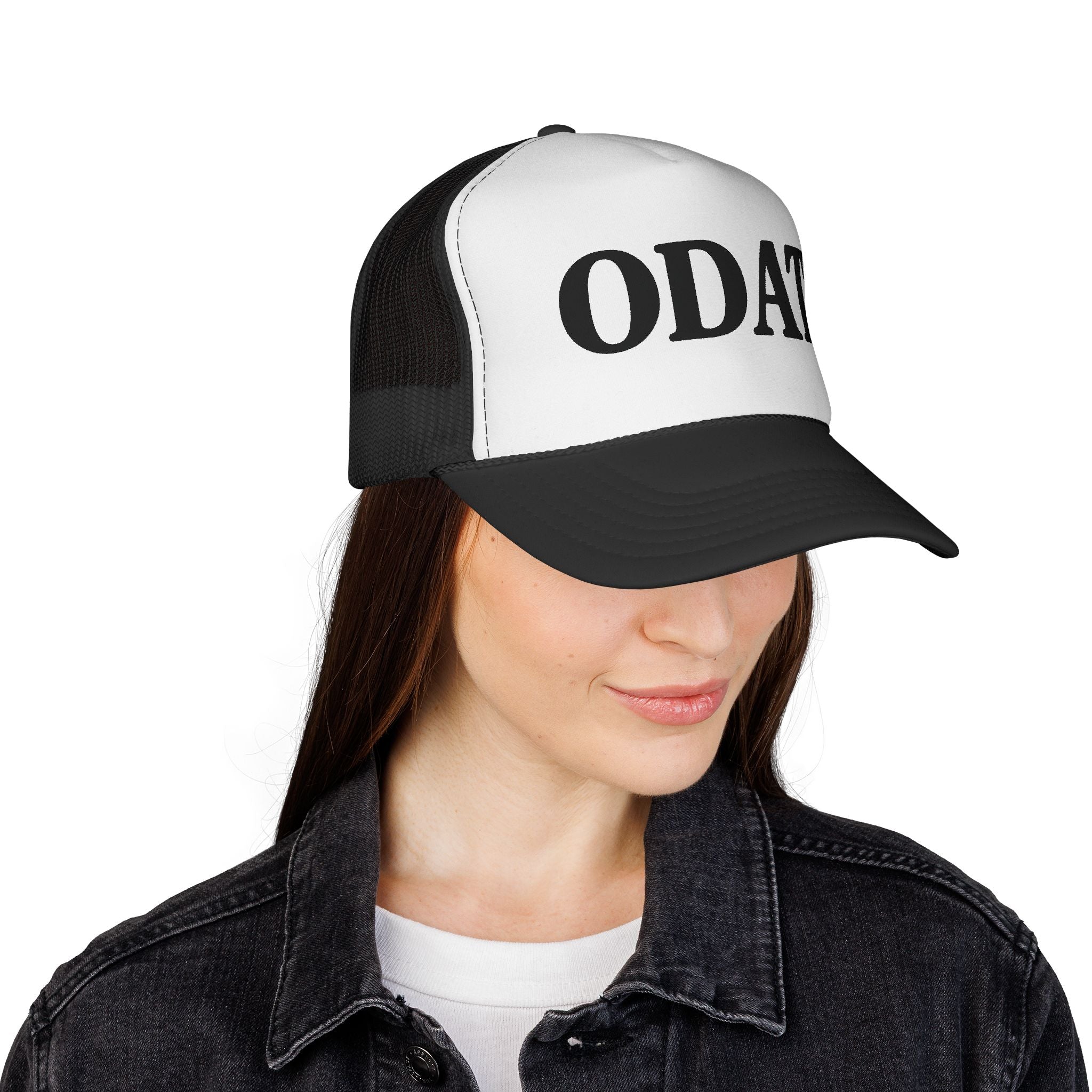 ODAT Trucker Hat - Retro Bold Logo Mesh Cap
