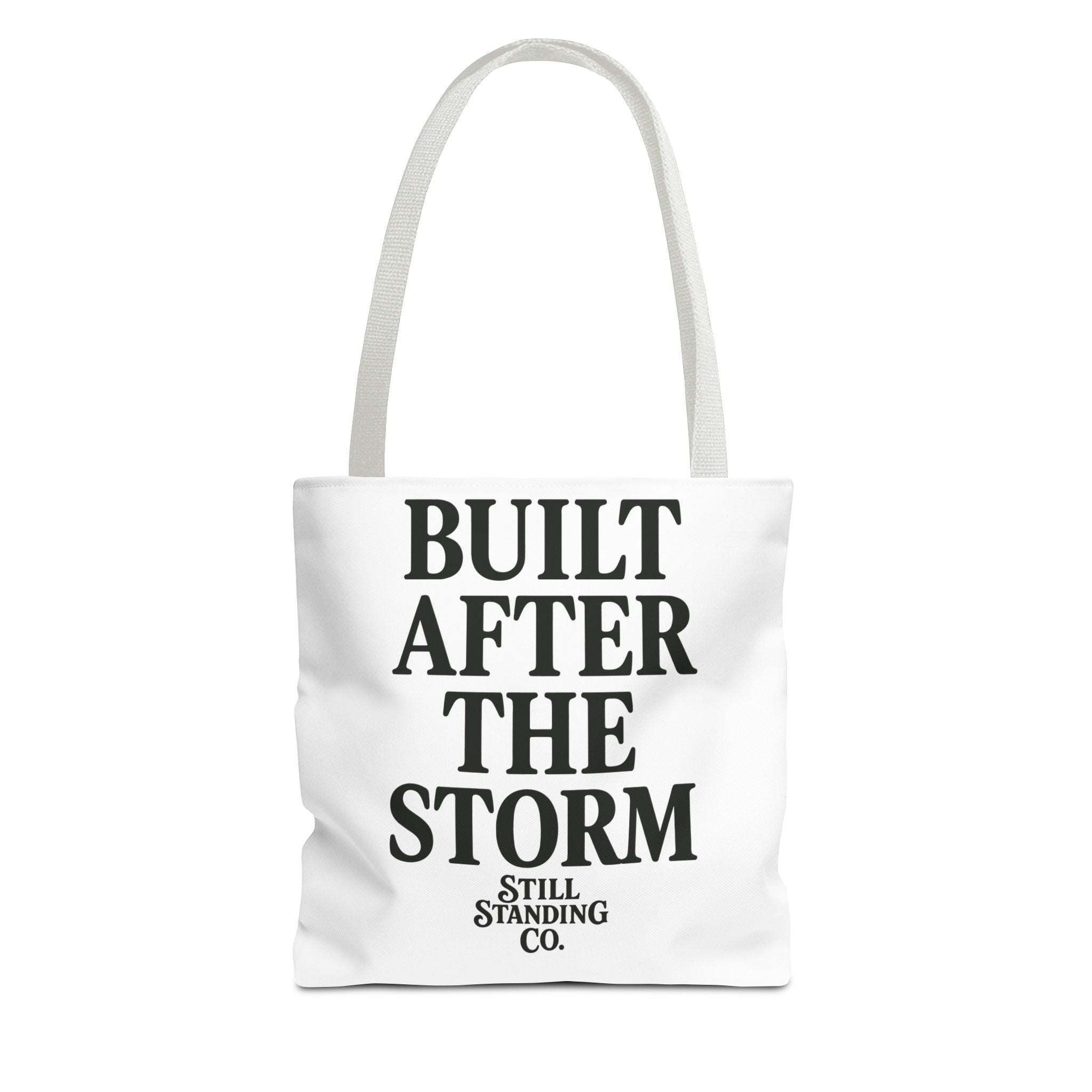 Built After the Storm Tote Bag – Inspirational Storm Cloud Graphic Tote