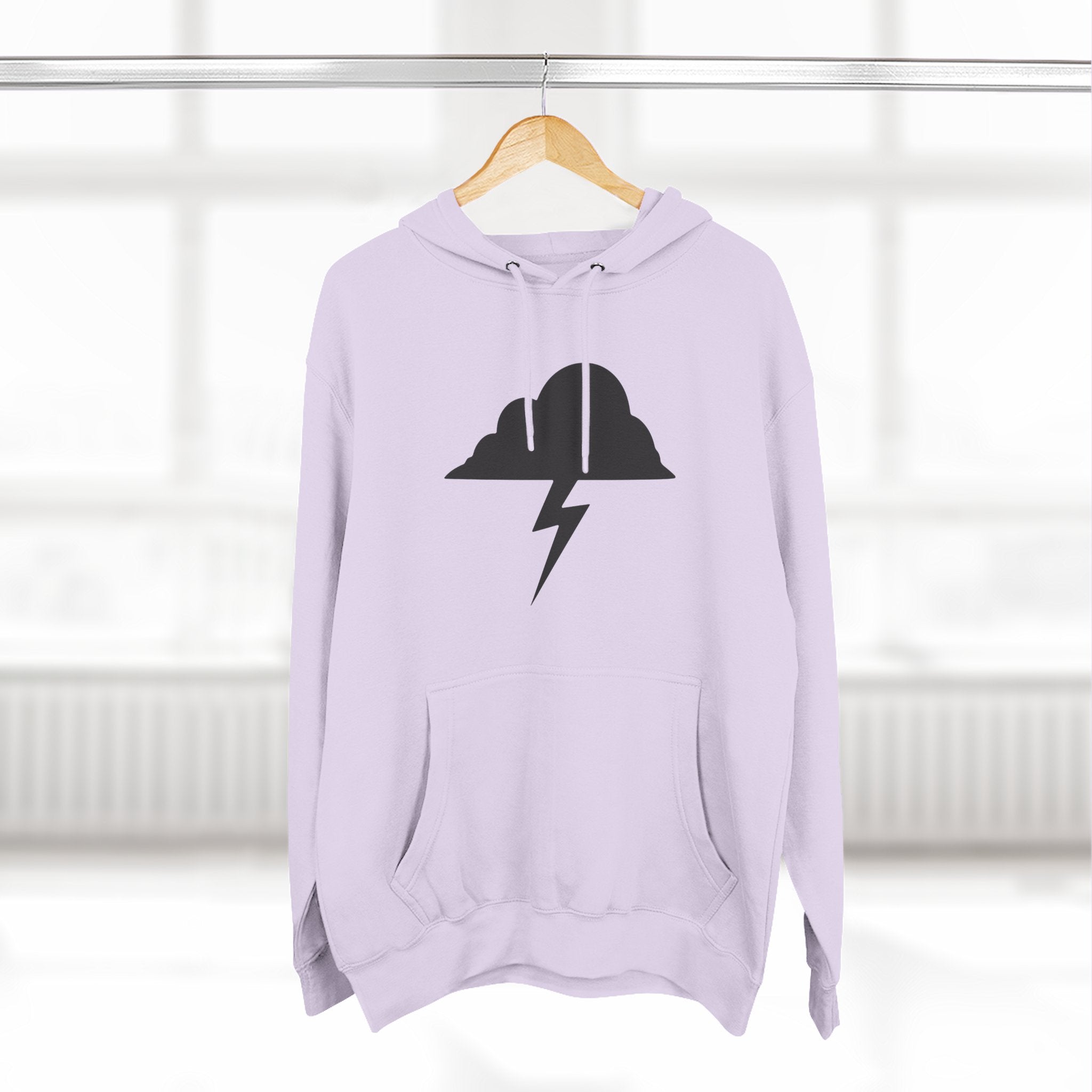 Hoodie - Built After the Storm Lightning Cloud Graphic