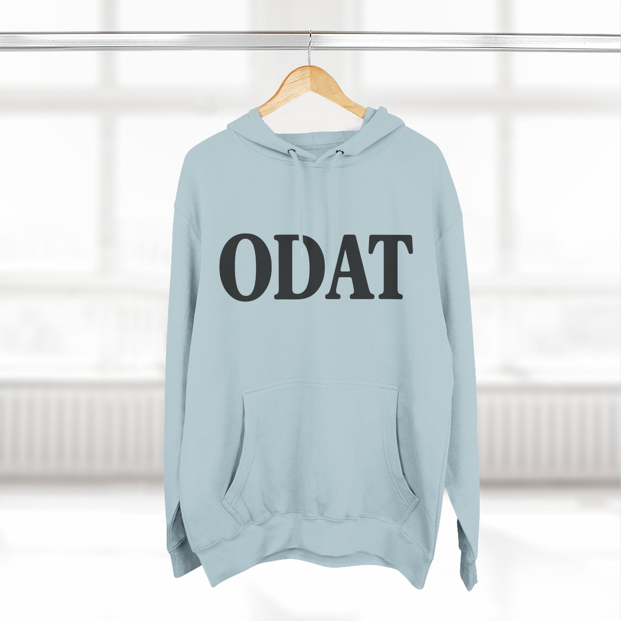 ODAT Hoodie — Minimalist Text Graphic Fleece Pullover