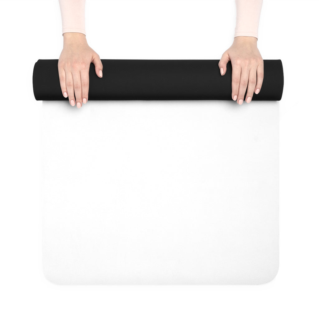 Yoga Mat — “Sober & Feral” Bold Typography Rubber Mat