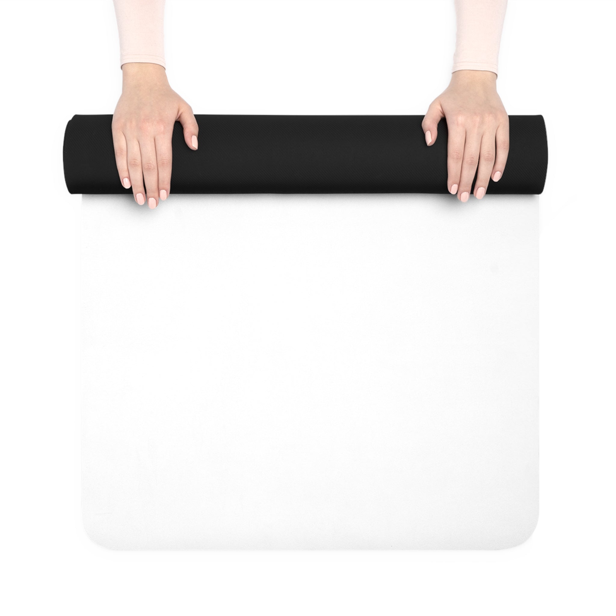 Yoga Mat — “Sober & Feral” Bold Typography Rubber Mat