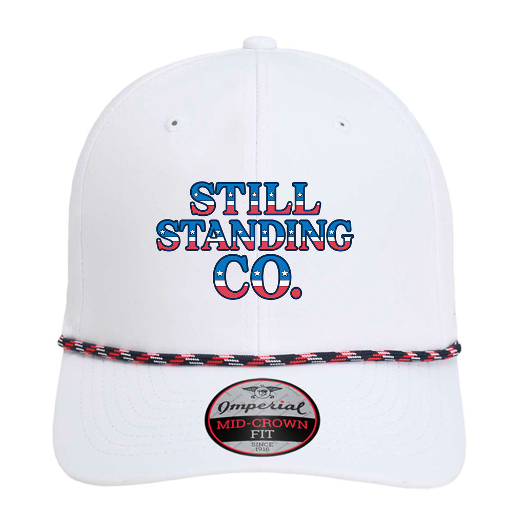 White/ Navy/ White/ Red - 7054 - FRONT