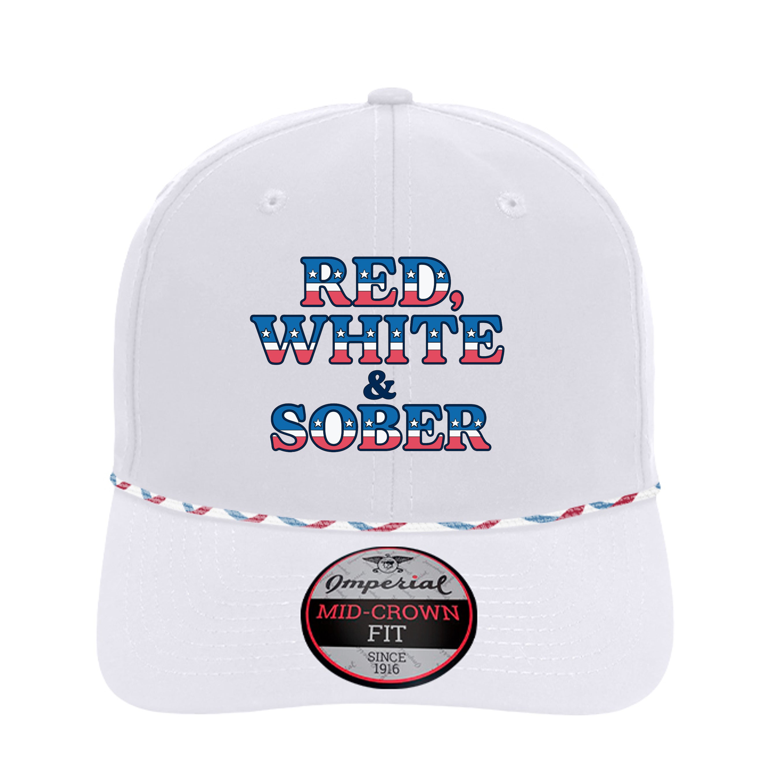 White/ Blue/ Red/ White - 7054 - FRONT