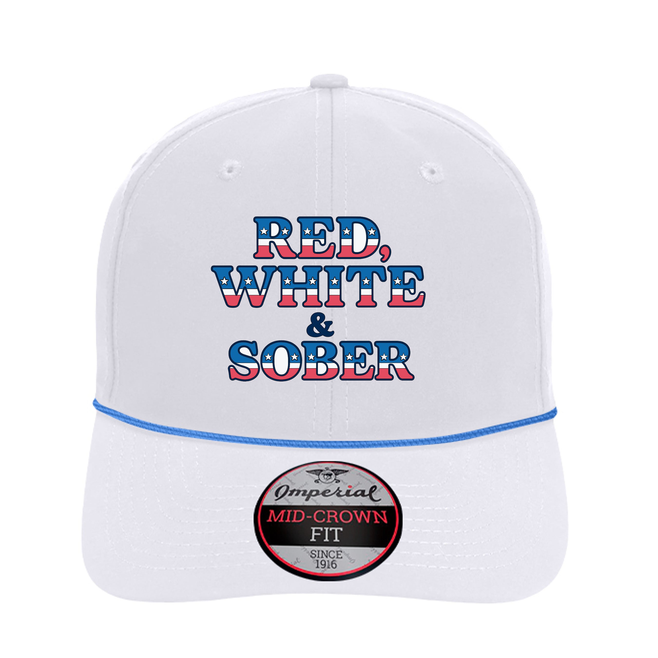 White/ Royal - 7054 - FRONT